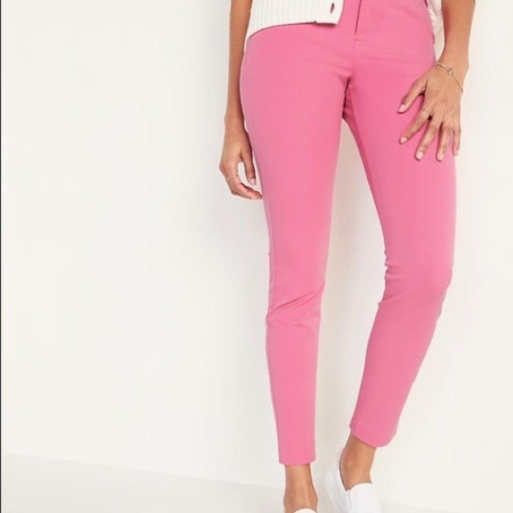 Old Navy High Waisted Pixie Skinny Ankle Pants - Zinnia